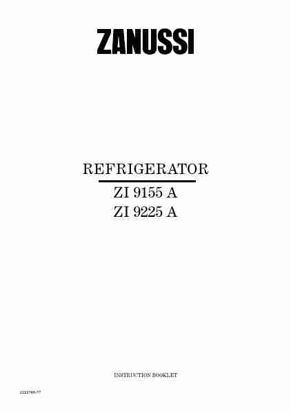 Zanussi Refrigerator 338-page_pdf